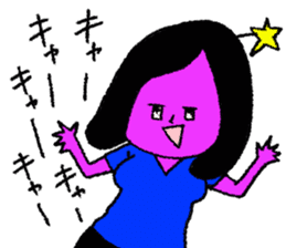 Space girl Julieta sticker #850501