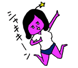 Space girl Julieta sticker #850505