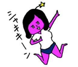 Space girl Julieta sticker #850505