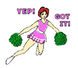 Go!Go! cheerleader sticker #851013
