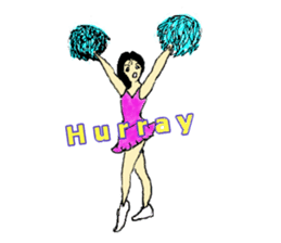 Go!Go! cheerleader sticker #851014
