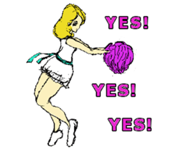 Go!Go! cheerleader sticker #851015