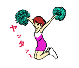 Go!Go! cheerleader sticker #851022