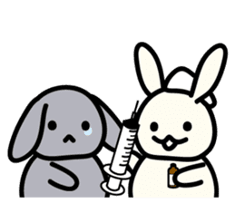 Sickly Rabbit sticker #851174