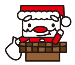 Santa Claus and reindeer sticker #852920