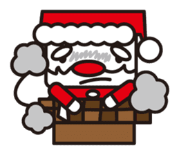 Santa Claus and reindeer sticker #852921