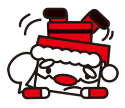 Santa Claus and reindeer sticker #852923