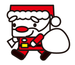 Santa Claus and reindeer sticker #852924