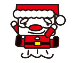 Santa Claus and reindeer sticker #852931