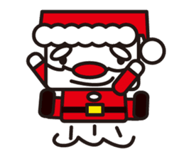 Santa Claus and reindeer sticker #852931