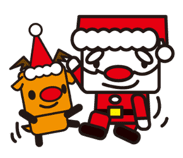 Santa Claus and reindeer sticker #852932