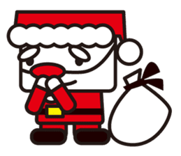 Santa Claus and reindeer sticker #852933