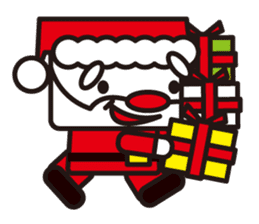 Santa Claus and reindeer sticker #852934