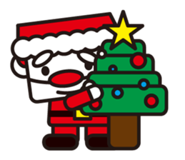 Santa Claus and reindeer sticker #852935