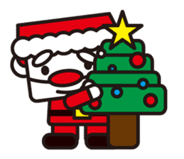 Santa Claus and reindeer sticker #852935