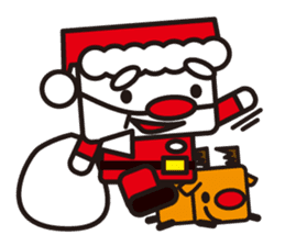 Santa Claus and reindeer sticker #852939