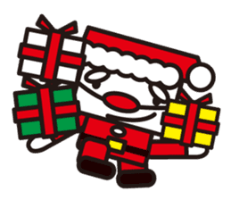 Santa Claus and reindeer sticker #852940