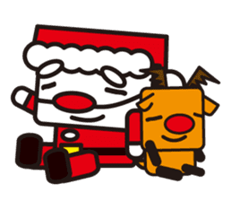 Santa Claus and reindeer sticker #852941