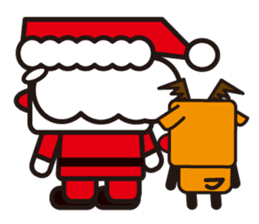 Santa Claus and reindeer sticker #852945