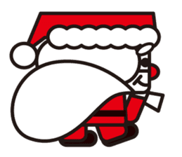 Santa Claus and reindeer sticker #852946