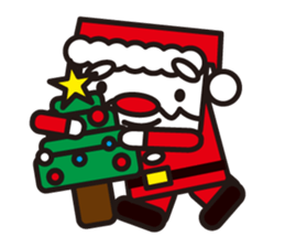 Santa Claus and reindeer sticker #852948
