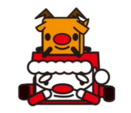 Santa Claus and reindeer sticker #852951