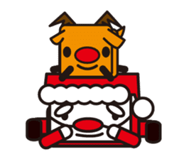 Santa Claus and reindeer sticker #852951