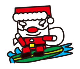 Santa Claus and reindeer sticker #852952