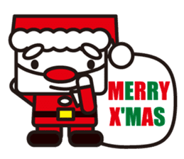 Santa Claus and reindeer sticker #852954
