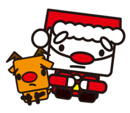 Santa Claus and reindeer sticker #852956