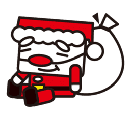 Santa Claus and reindeer sticker #852957