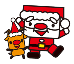 Santa Claus and reindeer sticker #852958