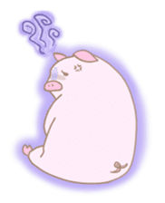 Plump pig stickers sticker #853309