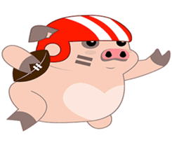 Kiki, the cute chubby little pink piggy sticker #853444