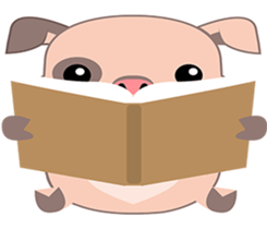 Kiki, the cute chubby little pink piggy sticker #853451