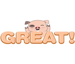 Kiki, the cute chubby little pink piggy sticker #853460