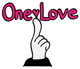 hiphop sticker "one love" sticker #853559