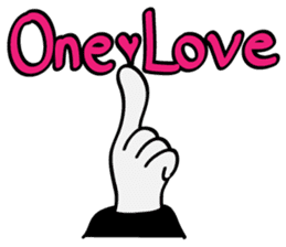hiphop sticker "one love" sticker #853559
