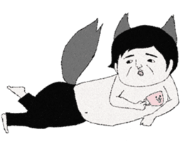 The middle-aged male appeared! sticker #853611