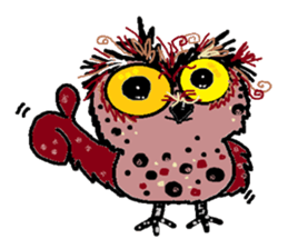 Happy owl family sticker #854001