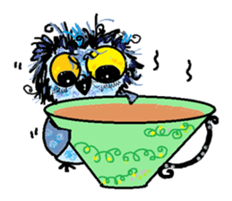 Happy owl family sticker #854003