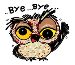 Happy owl family sticker #854005