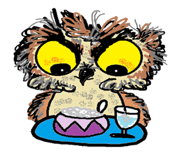 Happy owl family sticker #854011