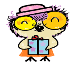 Happy owl family sticker #854015