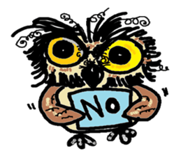 Happy owl family sticker #854022