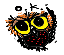 Happy owl family sticker #854023