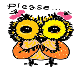 Happy owl family sticker #854024