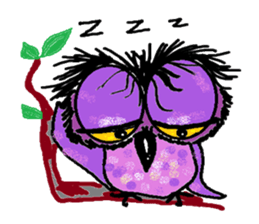 Happy owl family sticker #854028