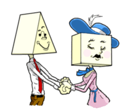Mr Triangle & Miss Square sticker #854255