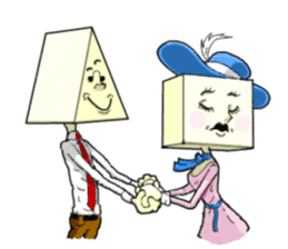 Mr Triangle & Miss Square sticker #854255
